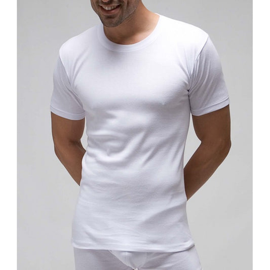 Samarreta interior màniga curta home cotó coll rodó Clàssic
