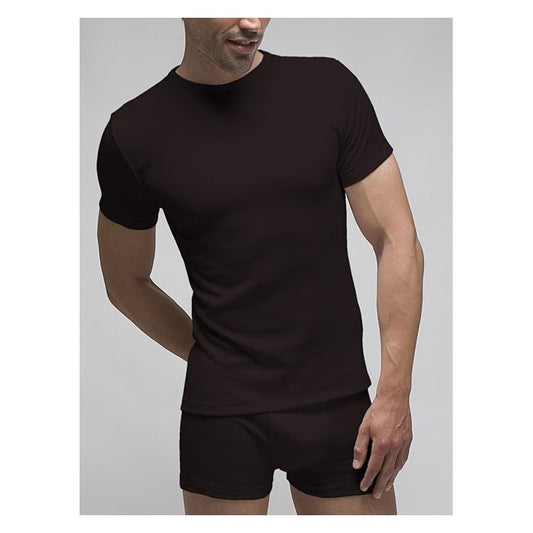 Samarreta interior màniga curta home termal polièster coll rodó