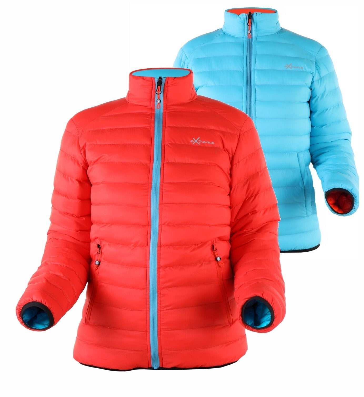 CHAQUETA TREKKING NEWWOOD EXTREME DONIA NARANJA AZUL