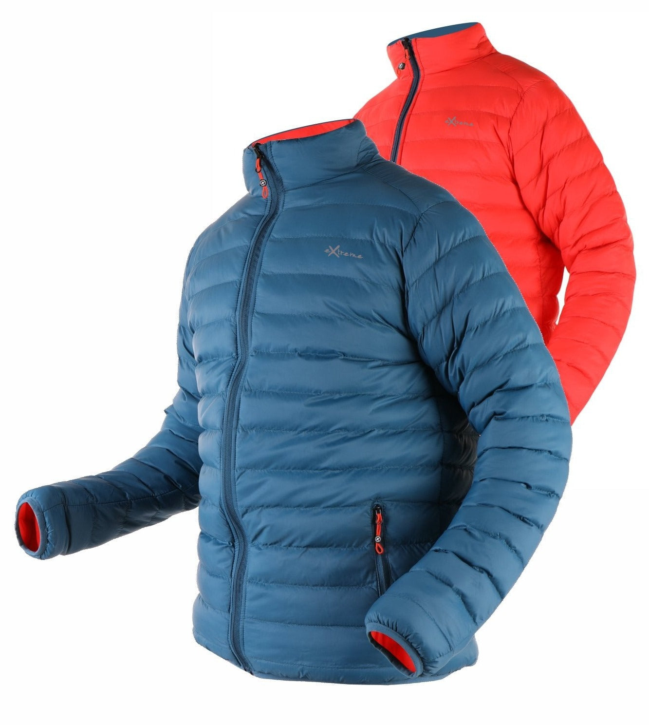 CHAQUETA TREKKING NEWWOOD EXTREME KROSS AZUL NARANJA