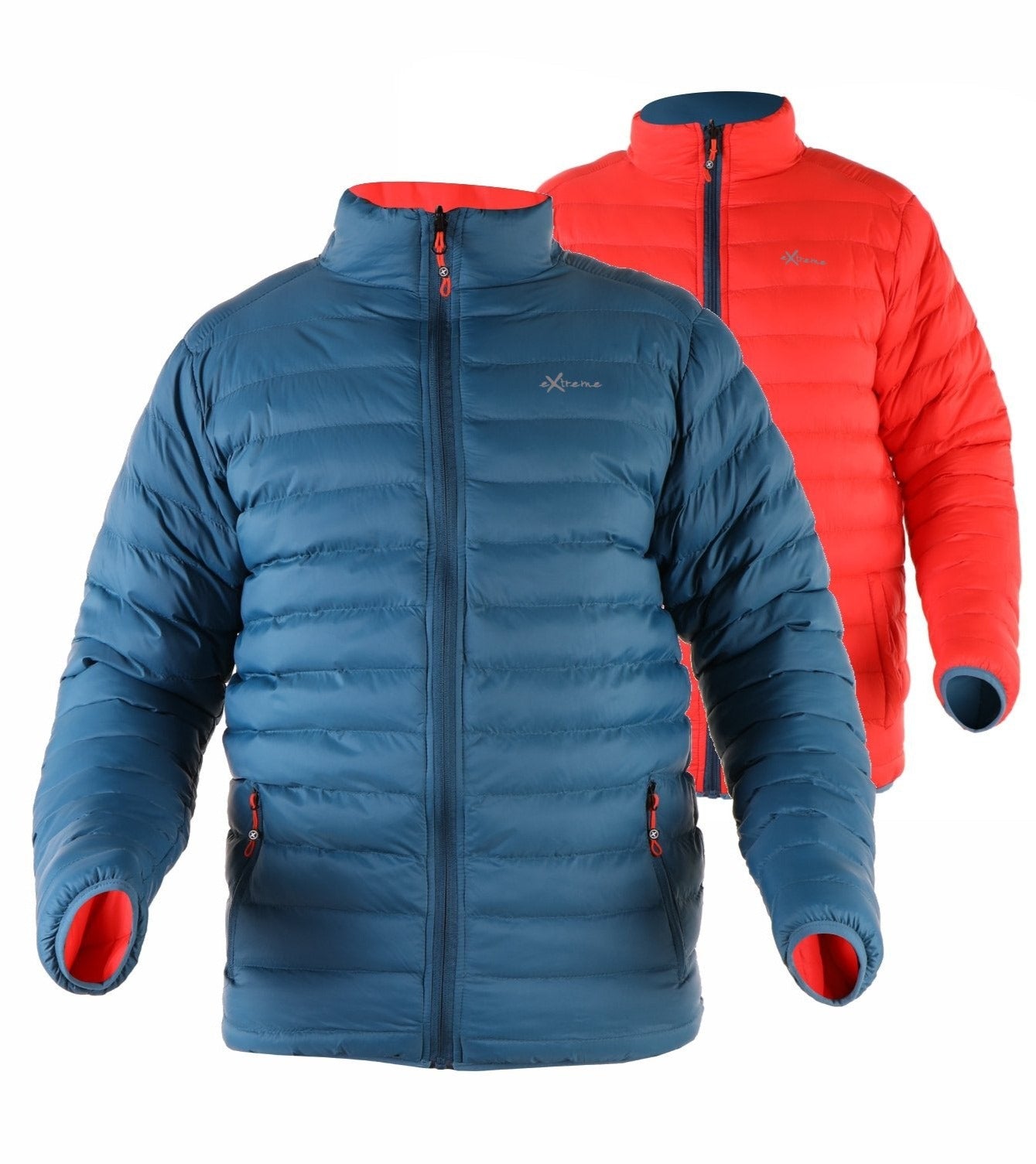 CHAQUETA TREKKING NEWWOOD EXTREME KROSS AZUL NARANJA