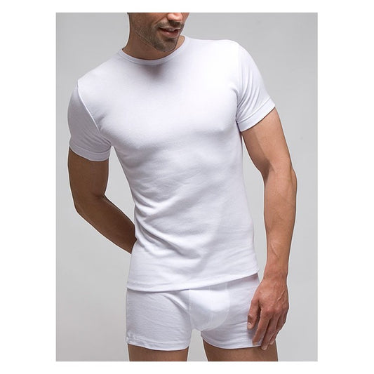Samarreta interior màniga curta home termal polièster coll rodó