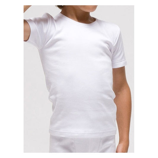 Samarreta interior màniga curta infantil termal polièster