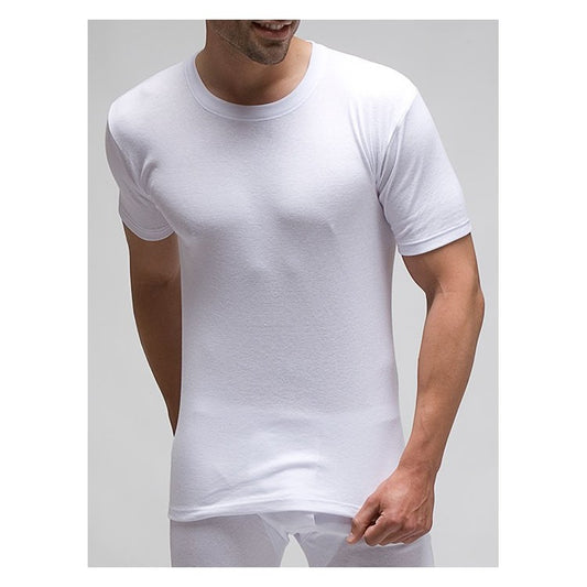 Samarreta interior màniga curta home cotó i polièster coll rodó